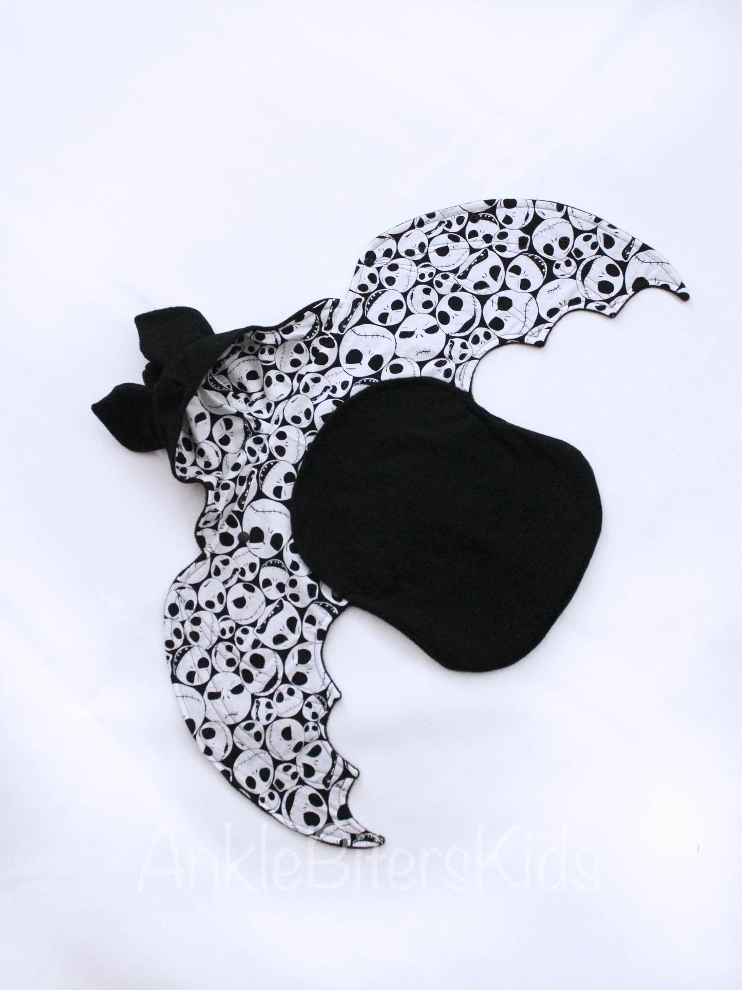 black and white jack skellington blanket