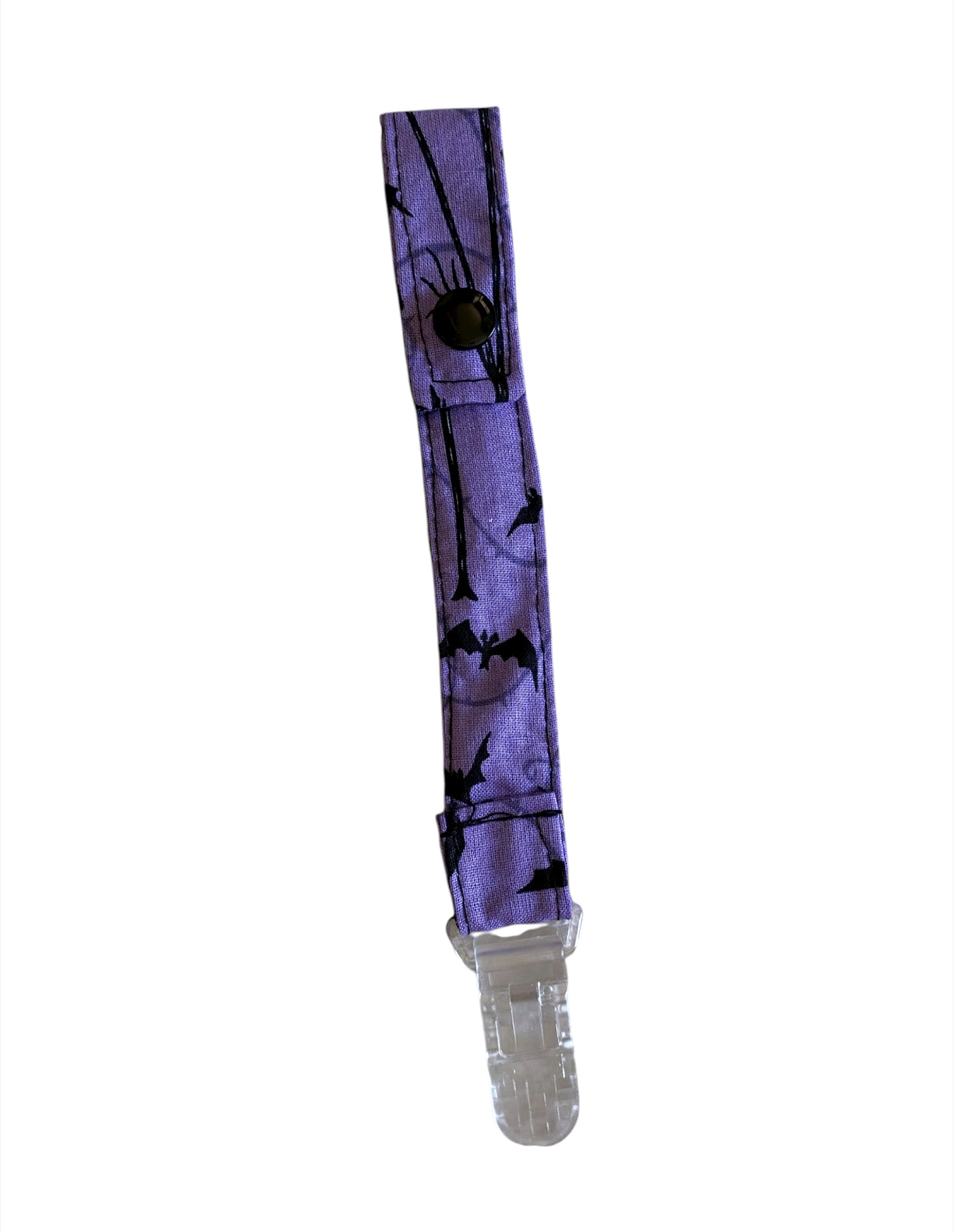 purple pacifier clip