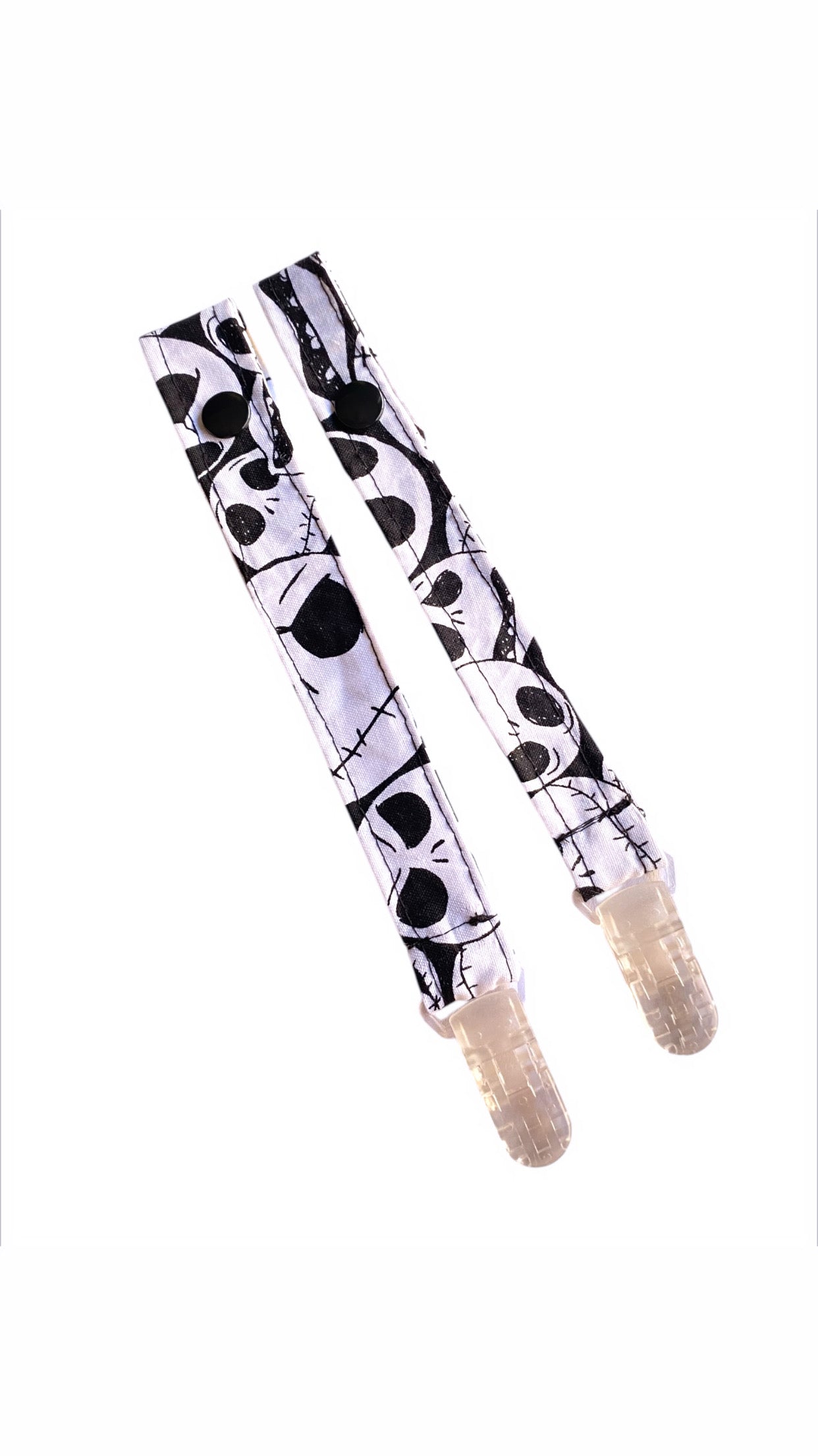 skull binky clip
