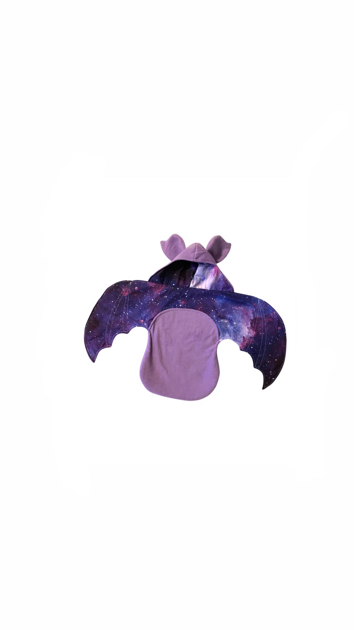 Newborn GALAXY baby swaddle blanket lilac bat blanket