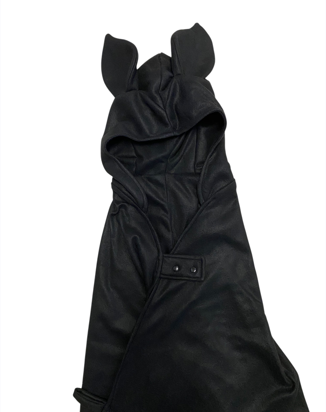 bat hooded blanket on white background