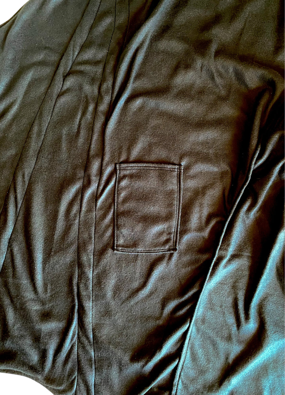 black bat wing with pocket