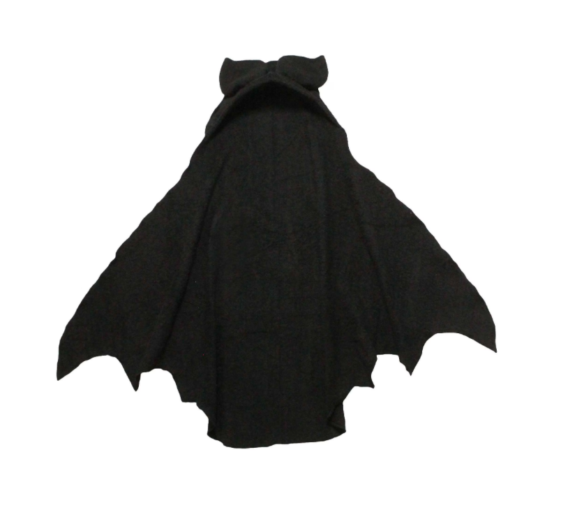 Hooded Baby Bat Towel / Toddler Black Bat bath towel / 100% Cotton bath time cloth / Kids Beach Cover up Summerween