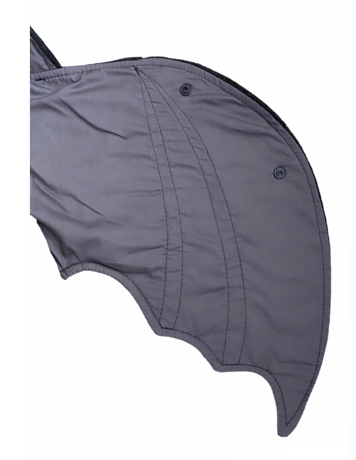 Preorder Goth baby bat blanket Charcoal Grey baby clothes newborn costume halloween