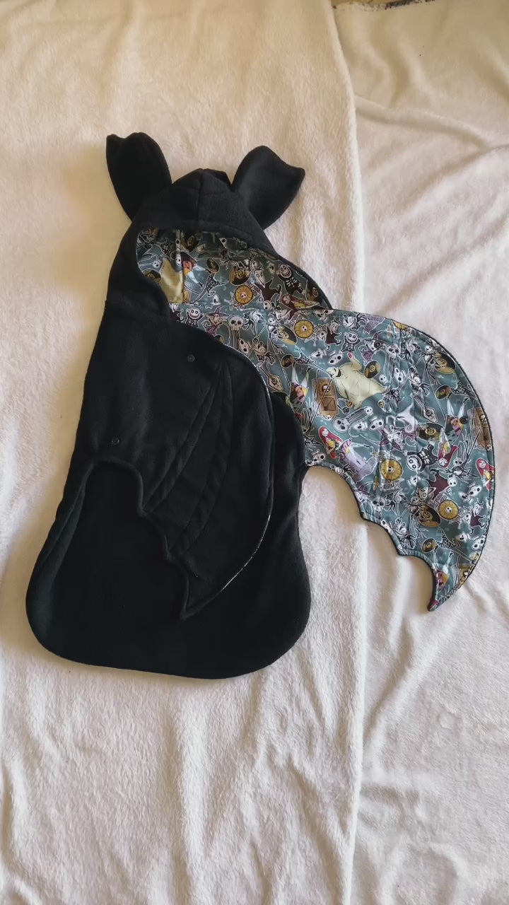 nightmare bat swaddle blanket