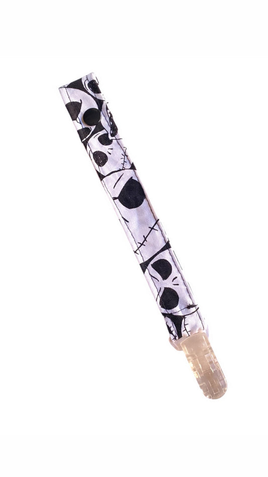 skull pacifier clip