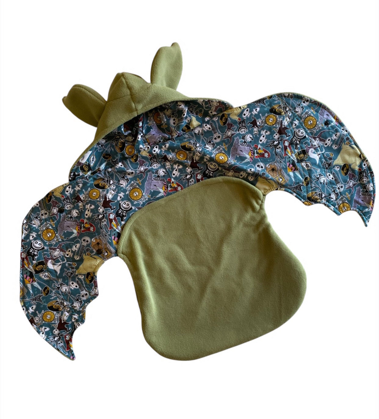 Moss Green bat shaped blanket