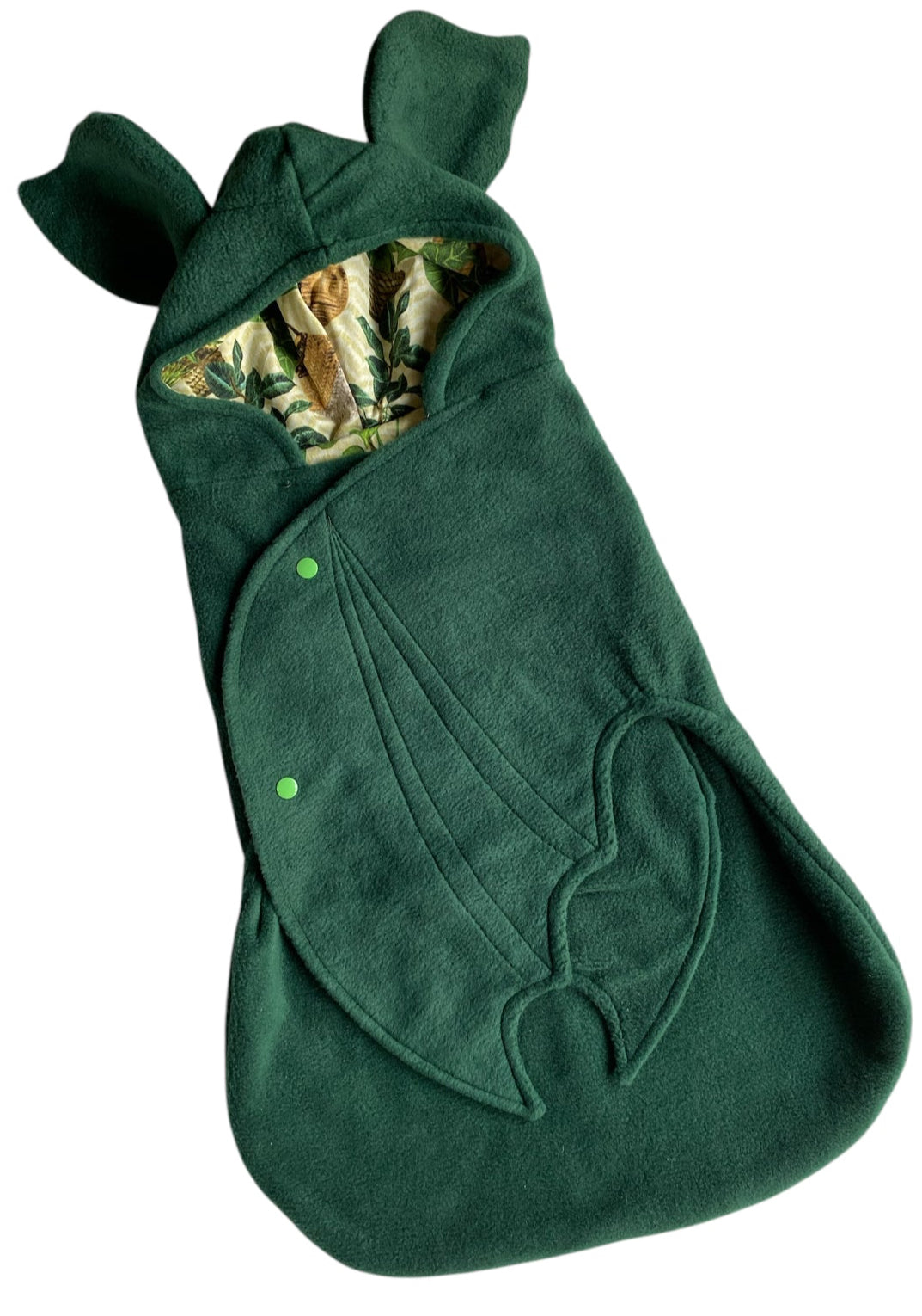 Green Plants Bat swaddle blanket for newborn babies