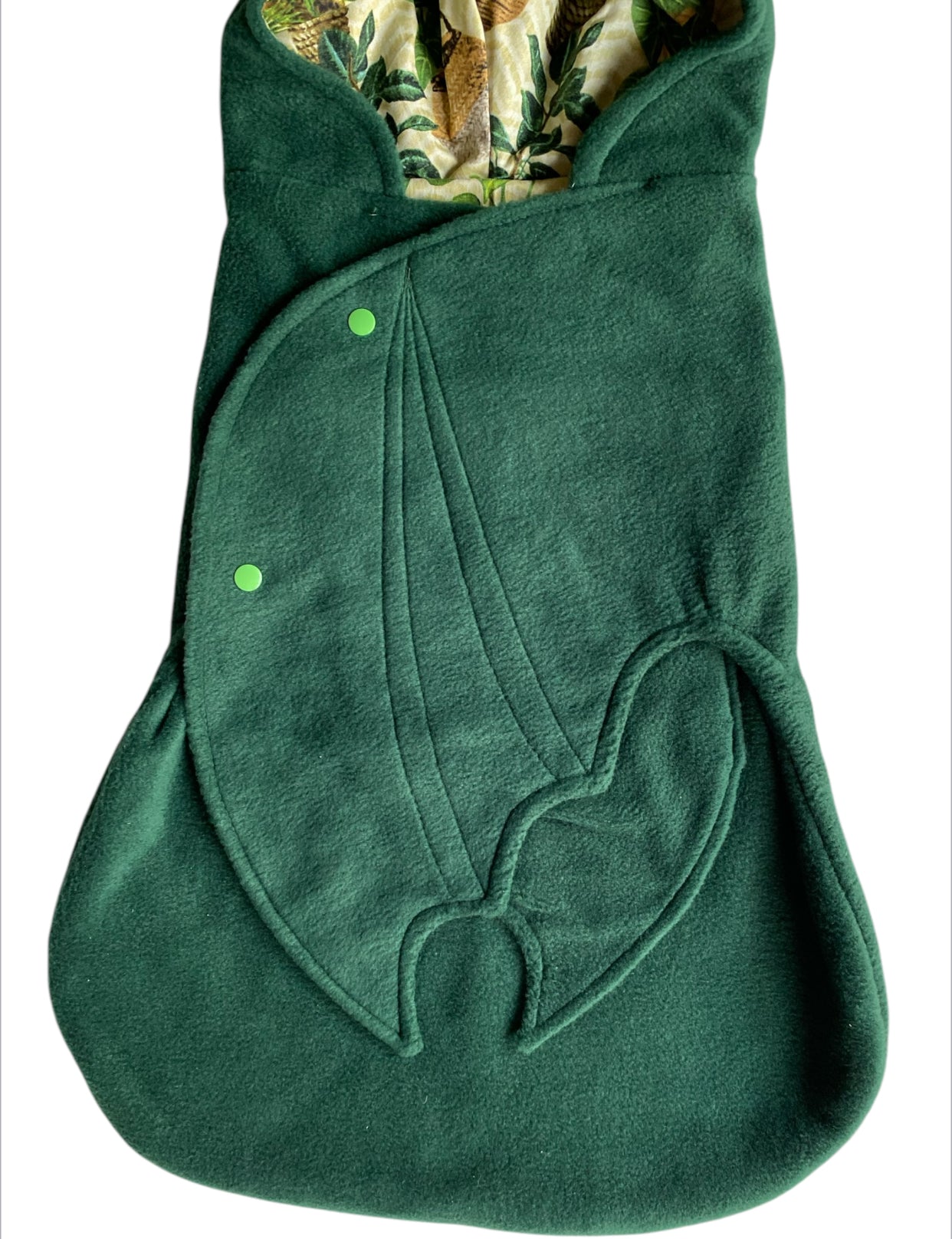 Green Plants Bat swaddle blanket for newborn babies