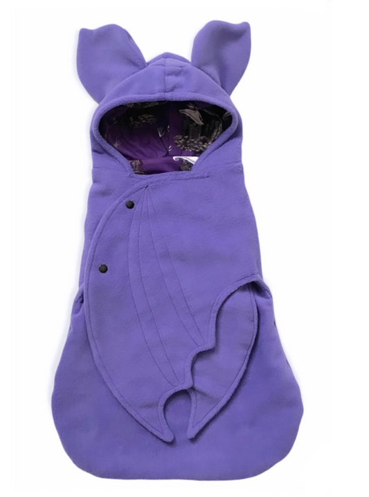 Purple Nightmare baby bat swaddle blanket / baby costume