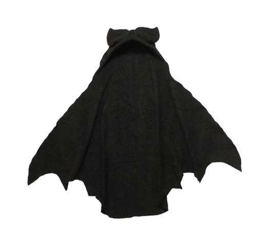 Hooded Baby Bat Towel / Toddler Black Bat bath towel / 100% Cotton bath time cloth / Kids Beach Cover up Summerween