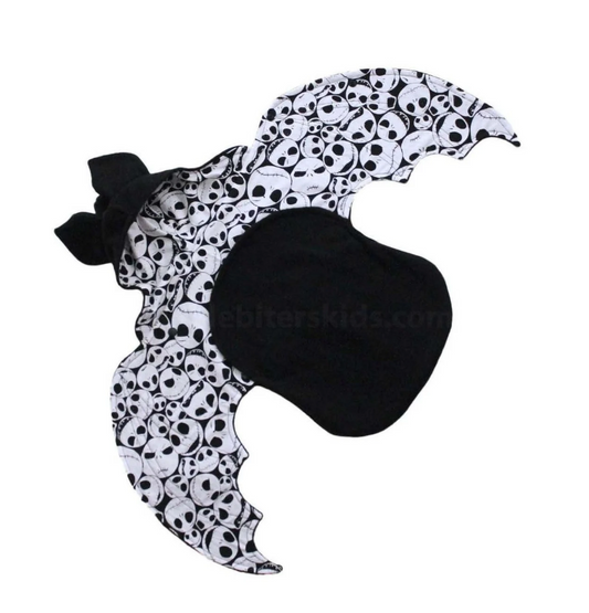 Newborn baby skeleton bat swaddle blanket