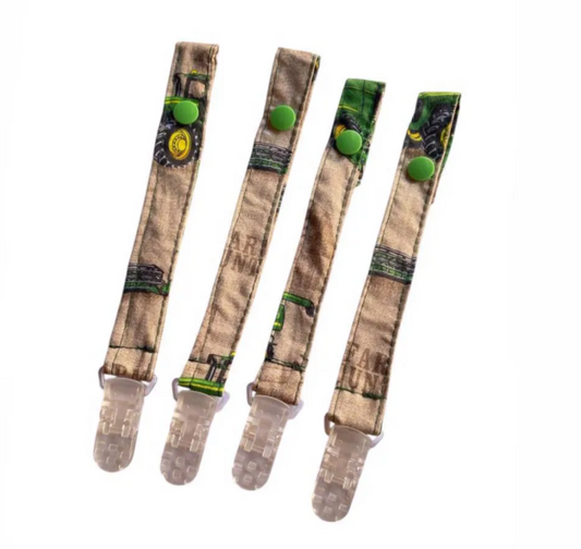 John Deere pacifier clip