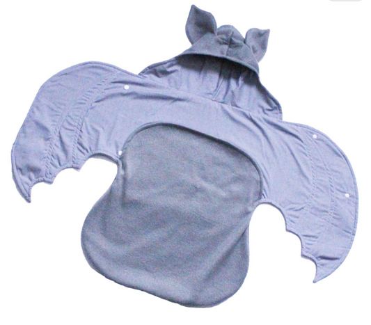 light grey bat blanket