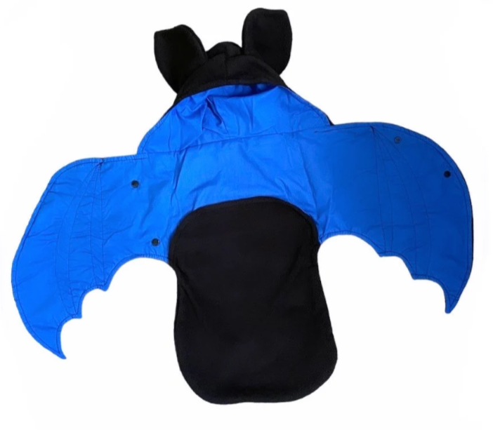 royal blue bat swaddle blanket for babies